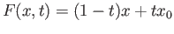 $ F:X\times [0, 1]\longrightarrow X$