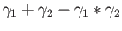 $ \overline{\gamma}_1 = \overline{\gamma}_2$