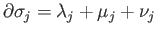 $ \partial\sigma_j$