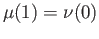 $ \lambda(1) = \mu(0)$