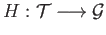 $ \pi:{\cal T}\longrightarrow {\cal G}$