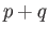 $ (p, q)$
