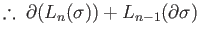 $\displaystyle F_{\sharp}(\{1\}\times \sigma) - F_{\sharp}(\{0\}\times \sigma)$