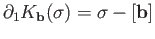 $ \sigma = [{\bf v}]$