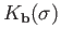 $ \partial _1K_{\bf b}(\sigma) = \sigma - [{\bf b}]$