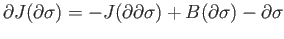 $\displaystyle \partial J\sigma = B\sigma - \sigma - J(\partial \sigma) - K_{\bf...
...\partial B\sigma - \partial \sigma - \partial J(\partial \sigma)). \eqno(34.8)
$