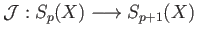 $ {\cal B}:S_p(X)\longrightarrow S_p(X)$