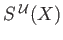 $ S^{\;\cal U}_{n-1}(X)$