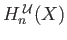 $ S^{\;\cal U}(X)$