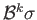 $ {\cal B}^k\sigma \in S_p^{\;{\cal U}}(X)$