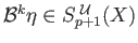 $ \eta \in S_{p+1}(X)$