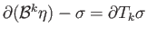 $\displaystyle {\cal B}^k\eta - \eta = T_k\partial \eta + \partial T_k\eta,
$