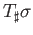 $ T_{\sharp}(K_{\bf b}\sigma) = K_{T{\bf b}}(T_{\sharp}\sigma)$