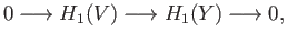 $ H_1(U\cap V) = \{0\}$