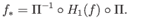 $ \Pi:\pi_1(S^1, 1) \longrightarrow H_1(S^1)$