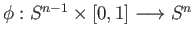 $ \Sigma S^{n-1} \cong S^n$