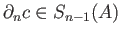 $ r_{\sharp}(c) \in S_n(A)$