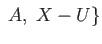 $ {\cal U} = \{$