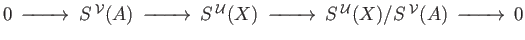$ S^{\;{\cal U}}(X)$