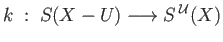$\displaystyle j_*\;:\; H_n(S^{\;{\cal U}}(X)/S^{\;{\cal V}}(A)) \longrightarrow H_n(S(X)/S(A)) = H_n(X, A).
$