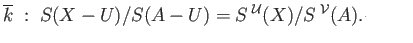 $ S(A-U)$