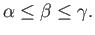 $ \alpha, \beta, \gamma \in \Lambda$