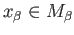 $ x_{\alpha}\in M_{\alpha}$