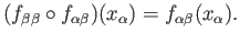 $\displaystyle \begin{CD}
G_{\alpha} @> i_{\alpha}>> {\tilde G} @> \eta >> {\tilde G}/N.
\end{CD} \eqno(40.5)
$