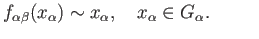 $\displaystyle (f_{\beta\beta}\circ f_{\alpha\beta})(x_{\alpha}) = f_{\alpha\beta}(x_{\alpha}).
$