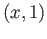 $ (x, 1)$