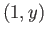 $ (1, y)$