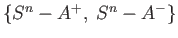 $ A^{+}\cap A^{-}$