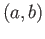 $ (a, b)$