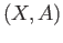 $ (X, A)$