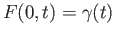 $ F(0, t) = \gamma(t)$