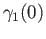 $ \gamma_1(0)$
