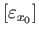 $ [\varepsilon_{x_0}]$