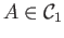 $ A \in {\cal C}_1$