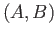 $ (A, B)$