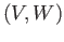 $ (V, W)$