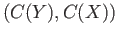 $ (C(Y), C(X))$