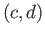 $ (c, d)$