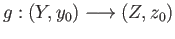 $ g:(Y, y_0) \longrightarrow (Z, z_0)$