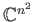 $ \mathbb{C}^{n^2}$