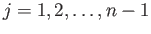 $ j = 1, 2,\dots, n-1$