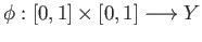 $ \phi:[0, 1]\times [0, 1] \longrightarrow Y$
