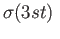 $\displaystyle \sigma(3st)\;$