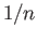 $ 1/n$
