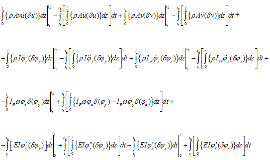 Variation Operator On performing integration by parts of terms, which has both the ...