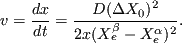\begin{displaymath}
x = \frac{\Delta X_0}{( X_e^{\beta}-X_e^{\alpha})} (\sqrt{Dt}).
\end{displaymath}